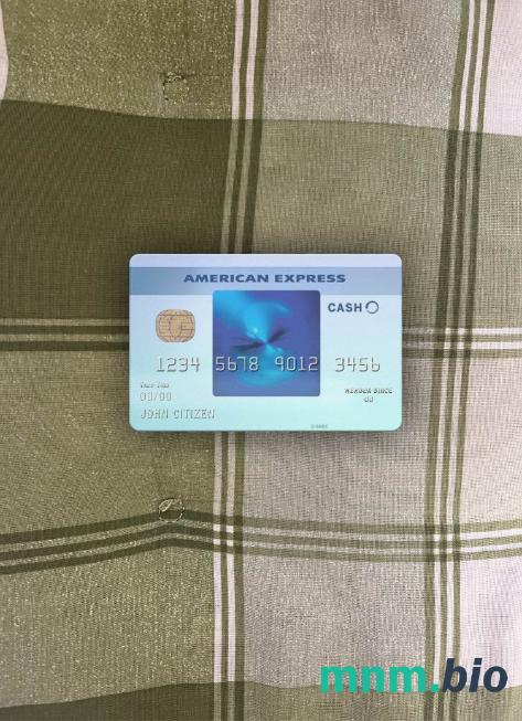 USA California BlueVine bank Blue Cash Everyday® Card from AMEX wygląd fotograficzny skan PSD + zdjęcie